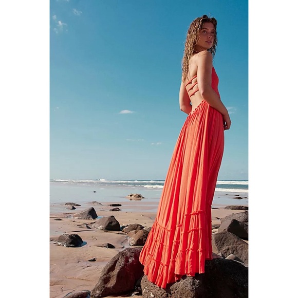 Free People extratropical maxi dress raspberry pink - Picture 13 of 13